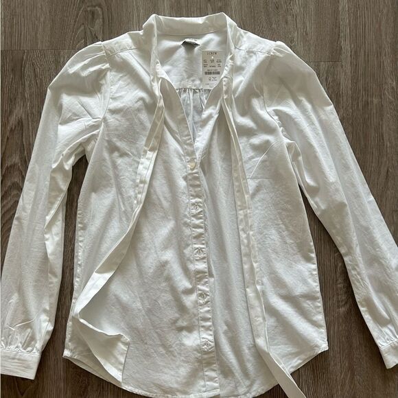 J. Crew Button Down with Tie Accent - Picture 6 of 10